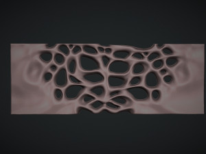 Decor organic wood panel Modelo de impresión 3D