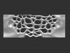 Decor organic wood panel 3D Print Model