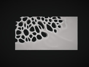 Decor organic wood panel Model 3D