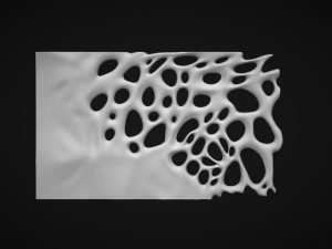 Decor organic wood panel Modelo 3D