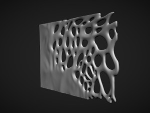 Decor organic wood panel Modelo 3D