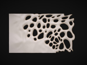 Decor organic wood panel Modelo 3D