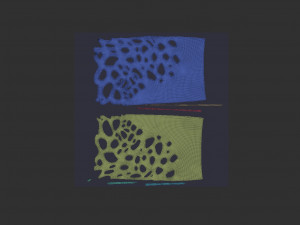 Decor organic wood panel Modelo 3D