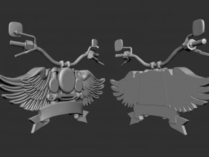 Motorcycle Club Symbol 3D Print Model