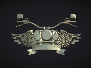 Motorcycle Club Symbol 3D-Druckmodell