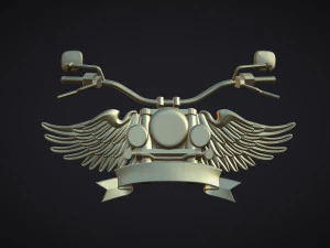 Motorcycle Club Symbol 3D Print Model