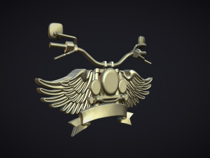 Motorcycle Club Symbol 3D Принт Модель