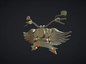 Motorcycle Club Symbol 3D Print Model