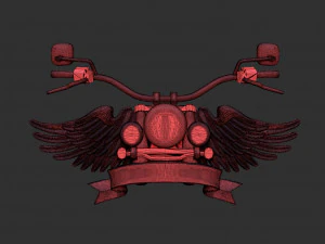 Motorcycle Club Symbol 3D Print Model