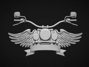 Motorcycle Club Symbol 3D Print Model