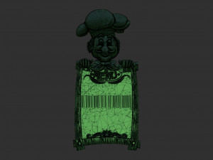 Chef Menuboard Model Cetak 3D