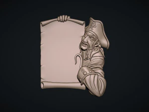 海盗菜单板 3D 打印模型