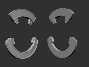 Ribbon set 3D 打印模型