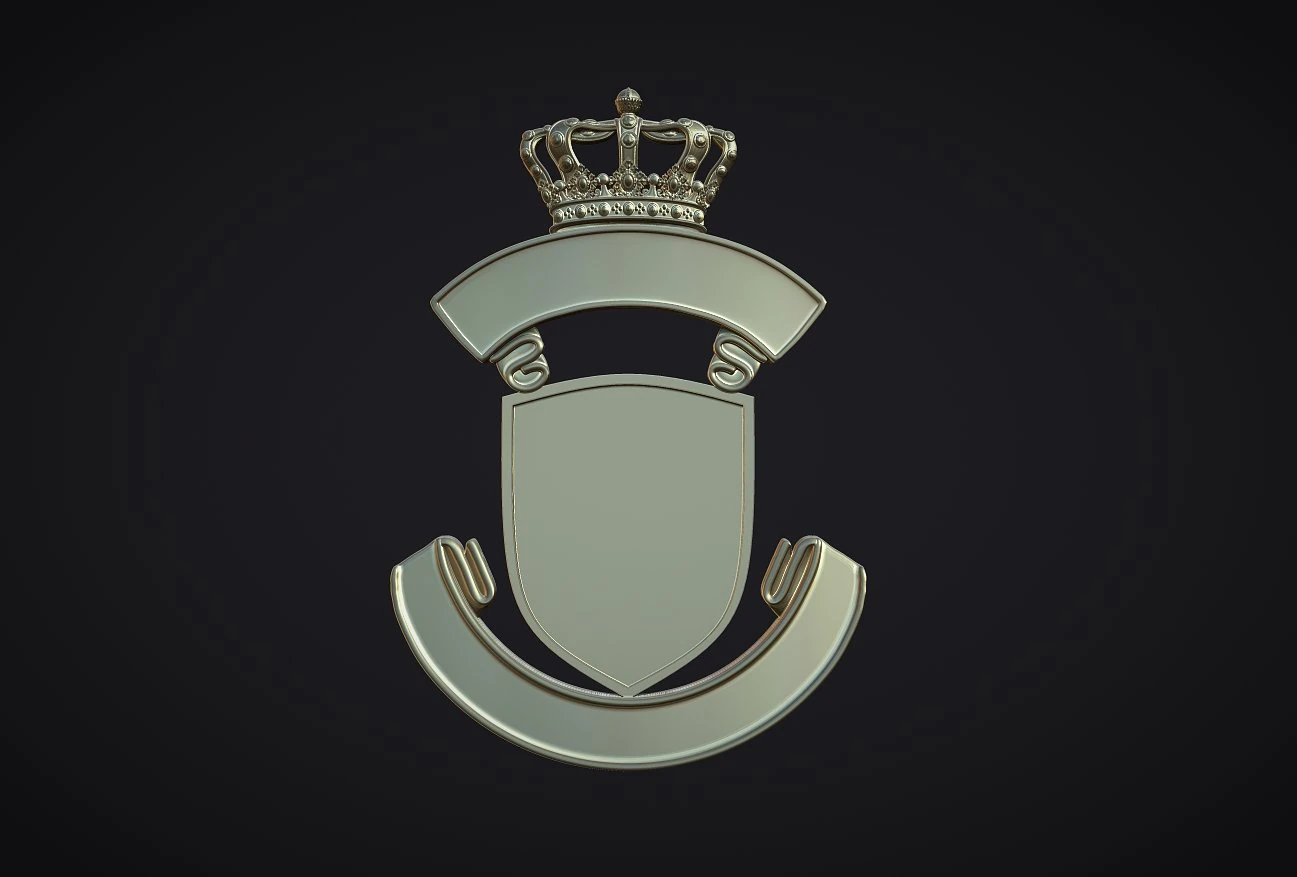 Coat of arms 3D Print Model .c4d .max .obj .3ds .fbx .stl .blend 