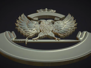 Coat of arms with eagle 3D Print Model