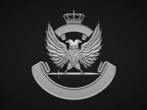 Coat of arms with eagle 3D Print Model