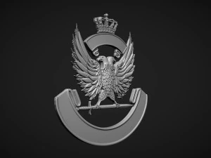 Coat of arms with eagle 3D Print Model