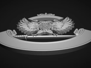 Coat of arms with eagle 3D Print Model
