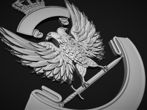 Coat of arms with eagle 3D Принт Модель