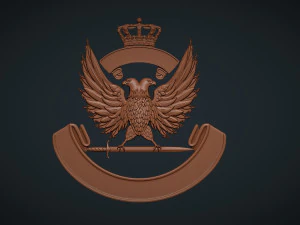 Coat of arms with eagle 3D Print Model