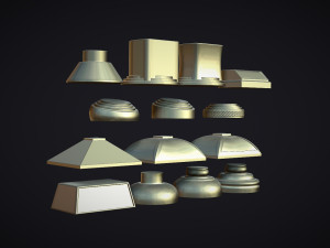 Award Bases set 3Dプリントモデル