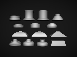 Award Bases set 3Dプリントモデル