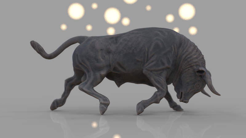 Charging Bull Model Cetak 3D .c4d .max .obj .3ds .fbx .stl .blend