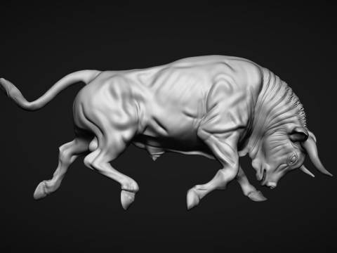Charging Bull Model Cetak 3D