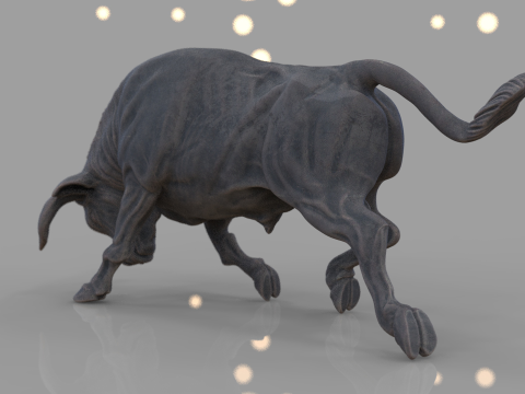 Charging Bull Model Cetak 3D