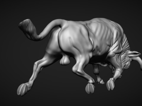 Charging Bull Model Cetak 3D