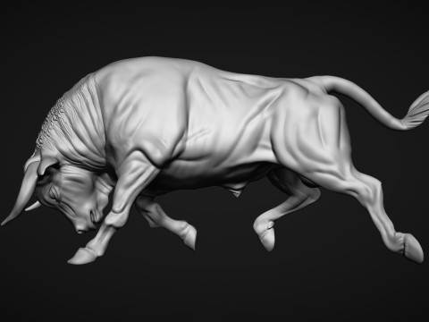Charging Bull Model Cetak 3D