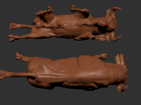 Charging Bull Model Cetak 3D