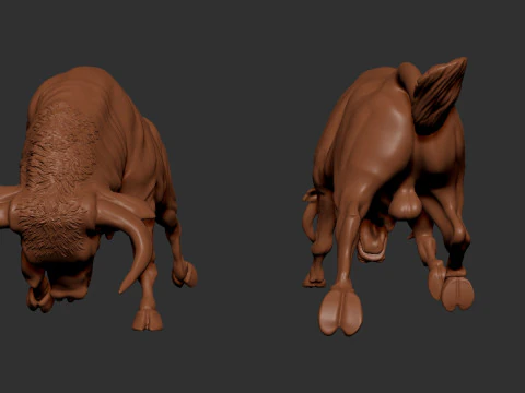 Toro de carga Modelo de impresión 3D