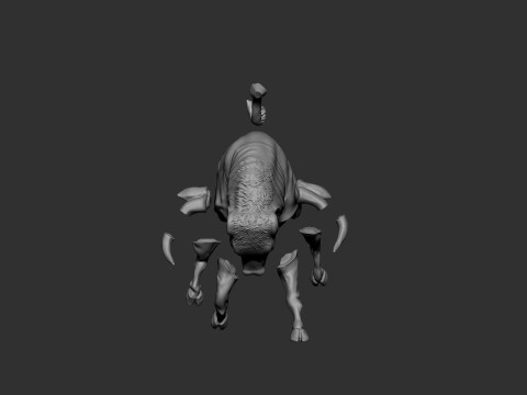 Charging Bull Model Cetak 3D