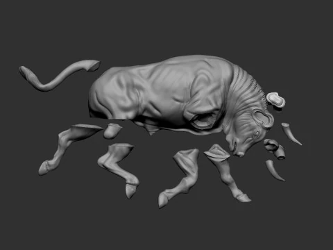 Toro de carga Modelo de impresión 3D