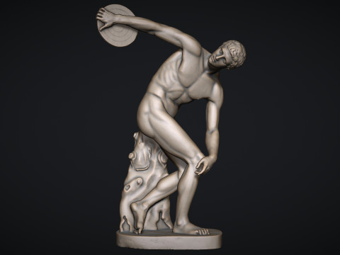 The Discobolus of Myron 3Dプリントモデル
