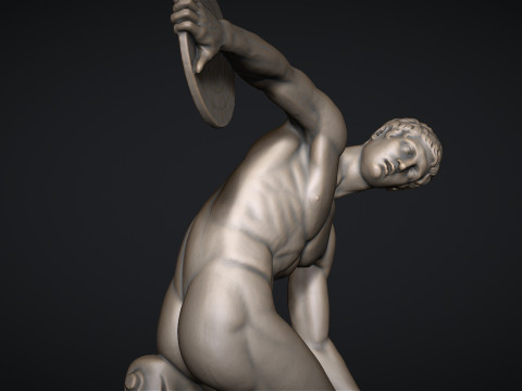 The Discobolus of Myron 3D प्रिंट मॉडल