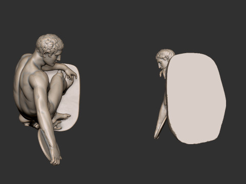 The Discobolus of Myron 3D प्रिंट मॉडल