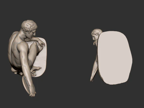 The Discobolus of Myron 3D Print Model