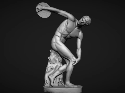 The Discobolus of Myron 3D Print Model