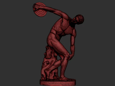 The Discobolus of Myron 3D Print Model