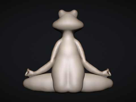 Meditating Frog Modelo de impresión 3D