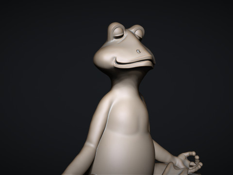 Meditating Frog Modelo de impresión 3D