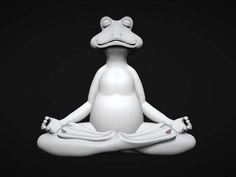Meditating Frog Modelo de impresión 3D