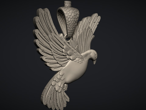 Pigeon pendant 3D Print Model