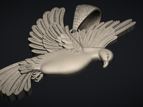 Pigeon pendant 3D Print Model