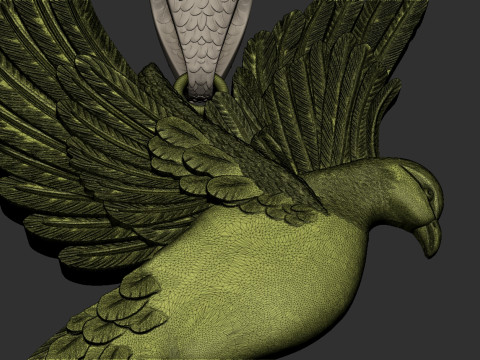 Pigeon pendant 3D Print Model