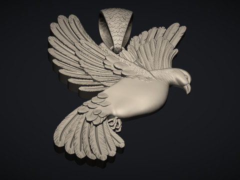 Pigeon pendant 3D Print Model