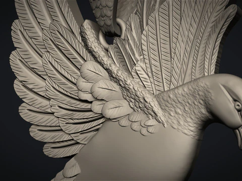Pigeon pendant 3D Print Model