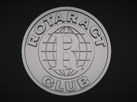 Rotaract Club Logo 3D Print Model